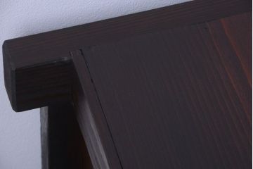 アンティーク家具　古民具・骨董　4杯引き出し付き!縦桟引き戸の水屋箪笥サイドボード(テレビボード)