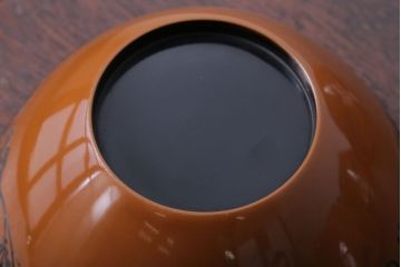 アンティーク雑貨　大正四年　蒔絵の美しい木製お椀10客(漆器)