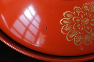 アンティーク　沈金蒔絵木製椀5客セット