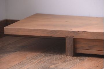 アンティーク家具　ジャンク品　引き出し付き!古い木味のアンティーク裁ち板