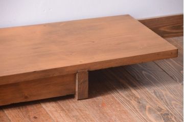 アンティーク家具　ジャンク品　引き出し付き!古い木味のアンティーク裁ち板
