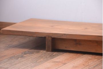 アンティーク家具　ジャンク品　引き出し付き!古い木味のアンティーク裁ち板