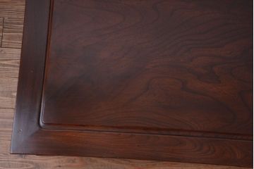 アンティーク家具　和製アンティーク　総欅材の重厚な座卓(センターテーブル)