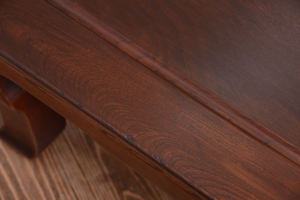 アンティーク家具　和製アンティーク　総欅材の重厚な座卓(センターテーブル)