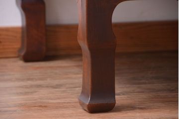 アンティーク家具　和製アンティーク　総欅材の重厚な座卓(センターテーブル)