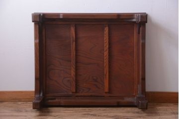 アンティーク家具　和製アンティーク　総欅材の重厚な座卓(センターテーブル)