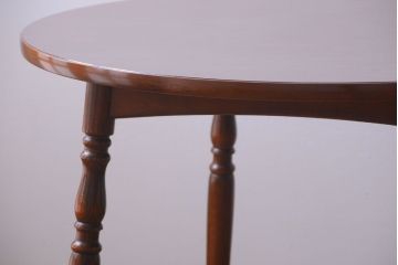 ヴィンテージ家具　和製アンティーク　ビンテージキツツキマーク!上品なラウンドダイニングテーブル