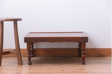 アンティーク家具　古民具・骨董　総欅材!上質なアンティークちゃぶ台(座卓・センターテーブル)