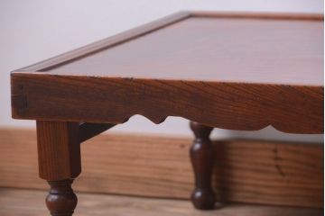 アンティーク家具　古民具・骨董　総欅材!上質なアンティークちゃぶ台(座卓・センターテーブル)