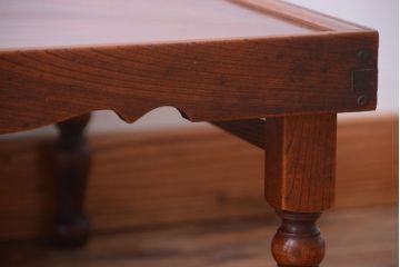 アンティーク家具　古民具・骨董　総欅材!上質なアンティークちゃぶ台(座卓・センターテーブル)