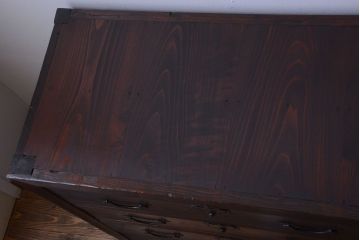 アンティーク家具　古民具・骨董　大きな収納箪笥サイドボード(水屋箪笥)