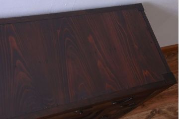 アンティーク家具　古民具・骨董　大きな収納箪笥サイドボード(水屋箪笥)