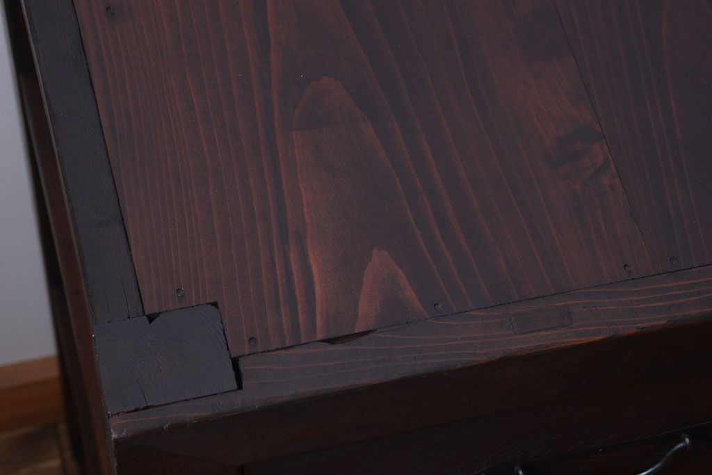 アンティーク家具　古民具・骨董　大きな収納箪笥サイドボード(水屋箪笥)