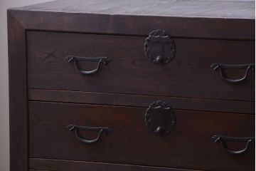 アンティーク家具　古民具・骨董　大きな収納箪笥サイドボード(水屋箪笥)