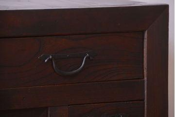 アンティーク家具　古民具・骨董　大きな収納箪笥サイドボード(水屋箪笥)