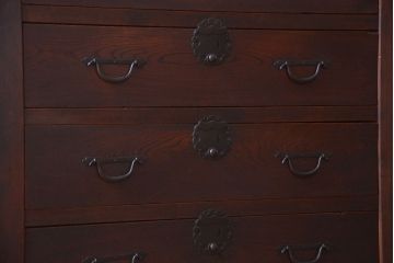 アンティーク家具　古民具・骨董　大きな収納箪笥サイドボード(水屋箪笥)