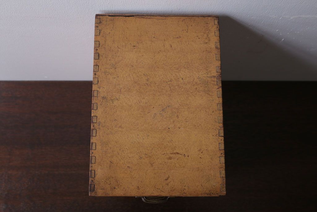 レトロ家具　昭和レトロ　ネームプレート付き!小物収納に便利なアンティーク小引き出し