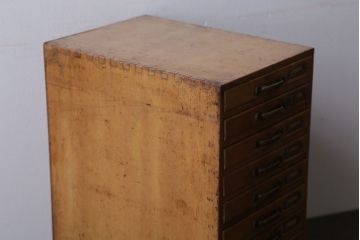 レトロ家具　昭和レトロ　ネームプレート付き!小物収納に便利なアンティーク小引き出し