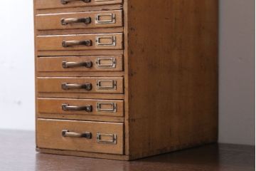 レトロ家具　昭和レトロ　ネームプレート付き!小物収納に便利なアンティーク小引き出し