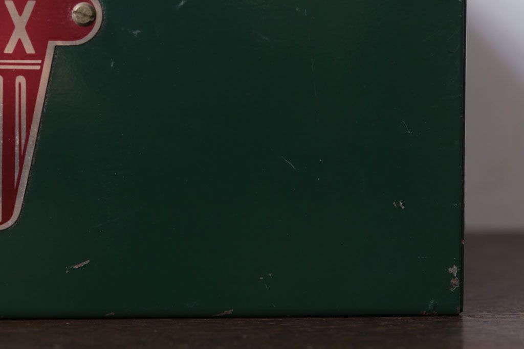 アンティーク雑貨　昭和レトロ　TOHO　内田洋行　ビンテージ手提げ金庫(CASH BOX)