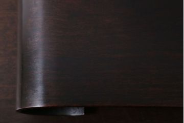 アンティーク家具　古民具・骨董　シンプルデザインの古い唐木材製巻き花台