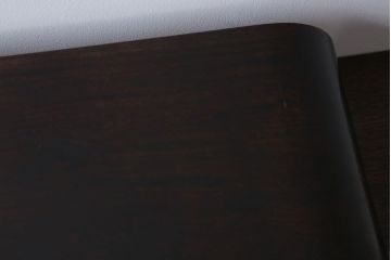 アンティーク家具　古民具・骨董　シンプルデザインの古い唐木材製巻き花台
