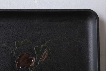 アンティーク雑貨　古民具・骨董　明治期　石目塗蒔絵膳9客