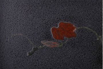 アンティーク雑貨　古民具・骨董　明治期　石目塗蒔絵膳9客