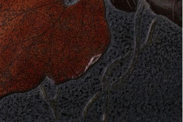 アンティーク雑貨　古民具・骨董　明治期　石目塗蒔絵膳9客