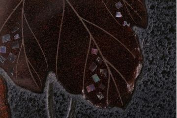 アンティーク雑貨　古民具・骨董　明治期　石目塗蒔絵膳9客