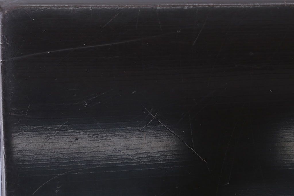 アンティーク雑貨　古民具・骨董　明治期　石目塗蒔絵膳9客