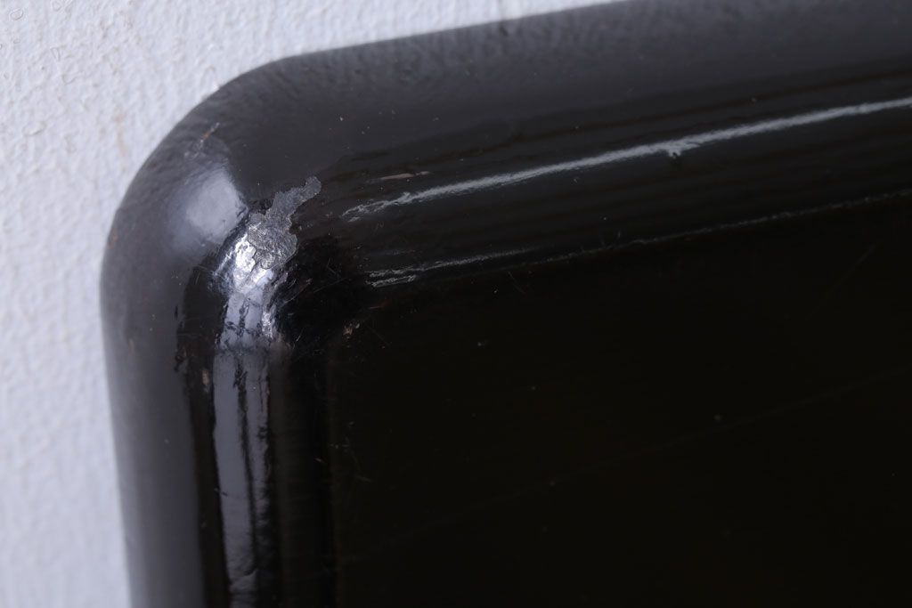 アンティーク雑貨　古民具・骨董　明治期　石目塗蒔絵膳9客