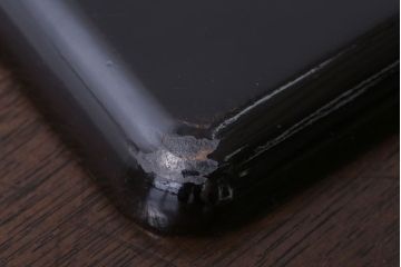 アンティーク雑貨　古民具・骨董　明治期　石目塗蒔絵膳9客