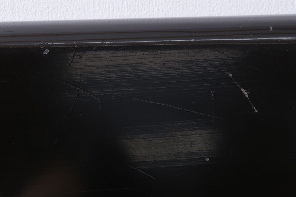 アンティーク雑貨　古民具・骨董　明治期　石目塗蒔絵膳9客