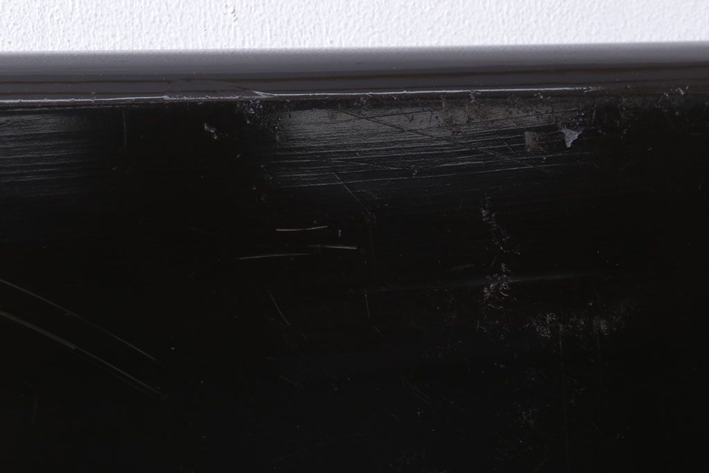 アンティーク雑貨　古民具・骨董　明治期　石目塗蒔絵膳9客