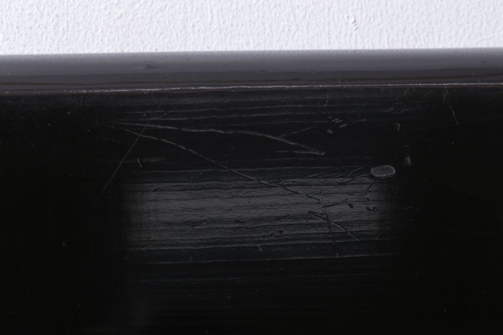 アンティーク雑貨　古民具・骨董　明治期　石目塗蒔絵膳9客