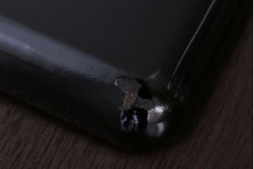 アンティーク雑貨　古民具・骨董　明治期　石目塗蒔絵膳9客