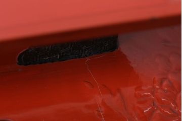 アンティーク雑貨　中国?古い朱漆木製花台(彫刻・堆朱・蒔絵)