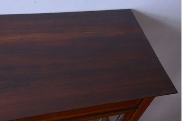 アンティーク家具　イギリスアンティーク　象嵌ステンドガラスケース