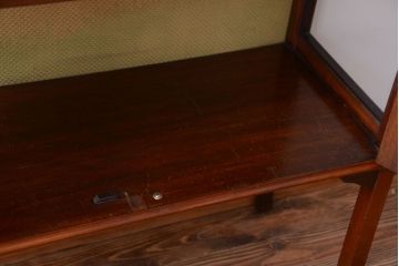アンティーク家具　イギリスアンティーク　象嵌ステンドガラスケース