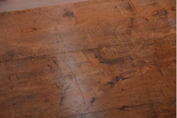 アンティーク家具　和製アンティーク　古い木の素朴なダイニングテーブル