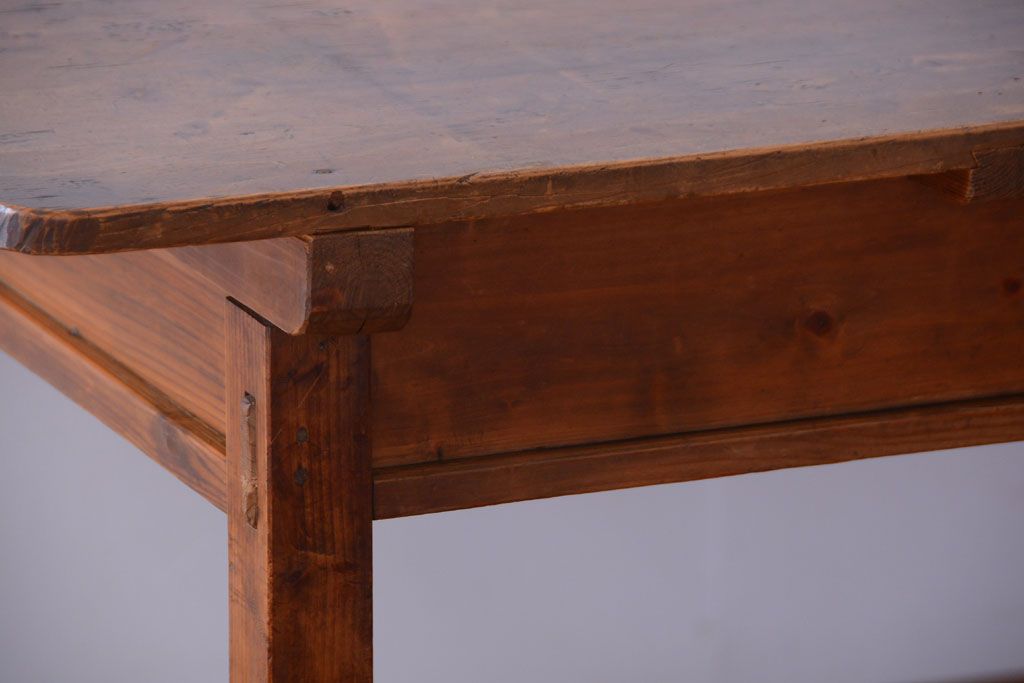 アンティーク家具　和製アンティーク　古い木の素朴なダイニングテーブル