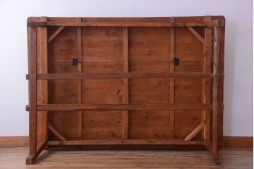 アンティーク家具　和製アンティーク　古い木の素朴なダイニングテーブル