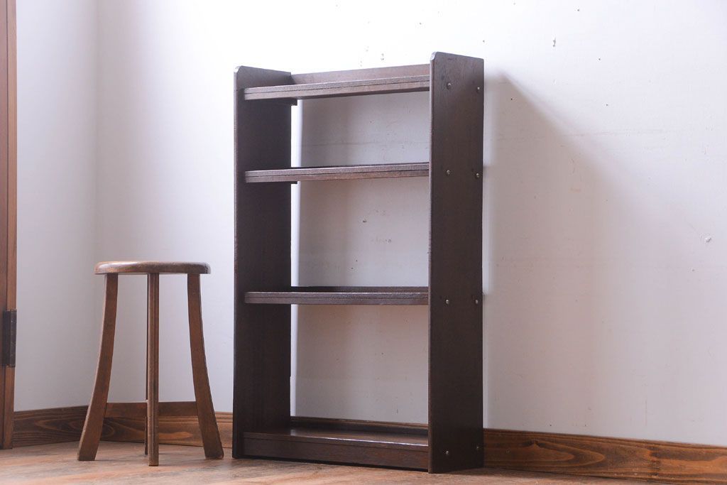 アンティーク家具　和製アンティーク　シンプルでシックなブックシェルフ(本棚)