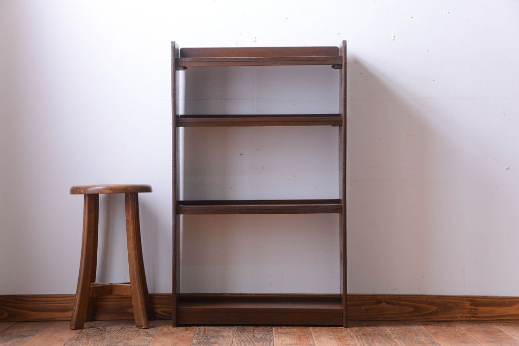 アンティーク家具　和製アンティーク　シンプルでシックなブックシェルフ(本棚)