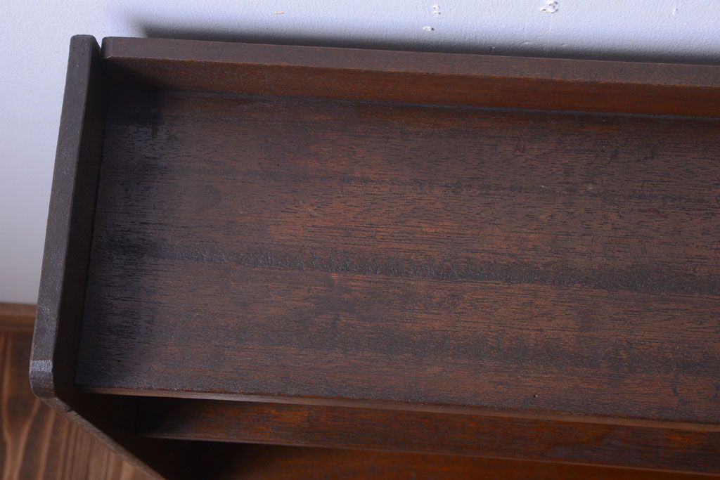アンティーク家具　和製アンティーク　シンプルでシックなブックシェルフ(本棚)