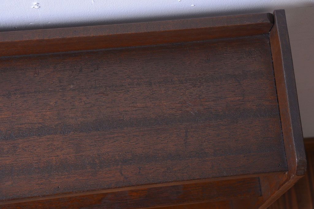 アンティーク家具　和製アンティーク　シンプルでシックなブックシェルフ(本棚)