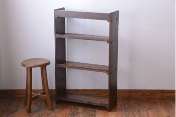 アンティーク家具　和製アンティーク　シンプルでシックなブックシェルフ(本棚)