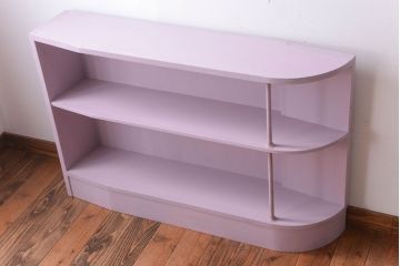 アンティーク家具　アンティークペイント　変わり型!かわいい飾り棚