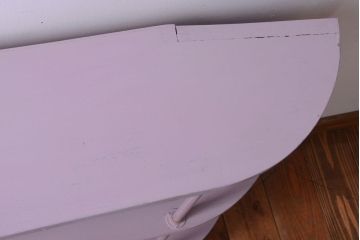 アンティーク家具　アンティークペイント　変わり型!かわいい飾り棚